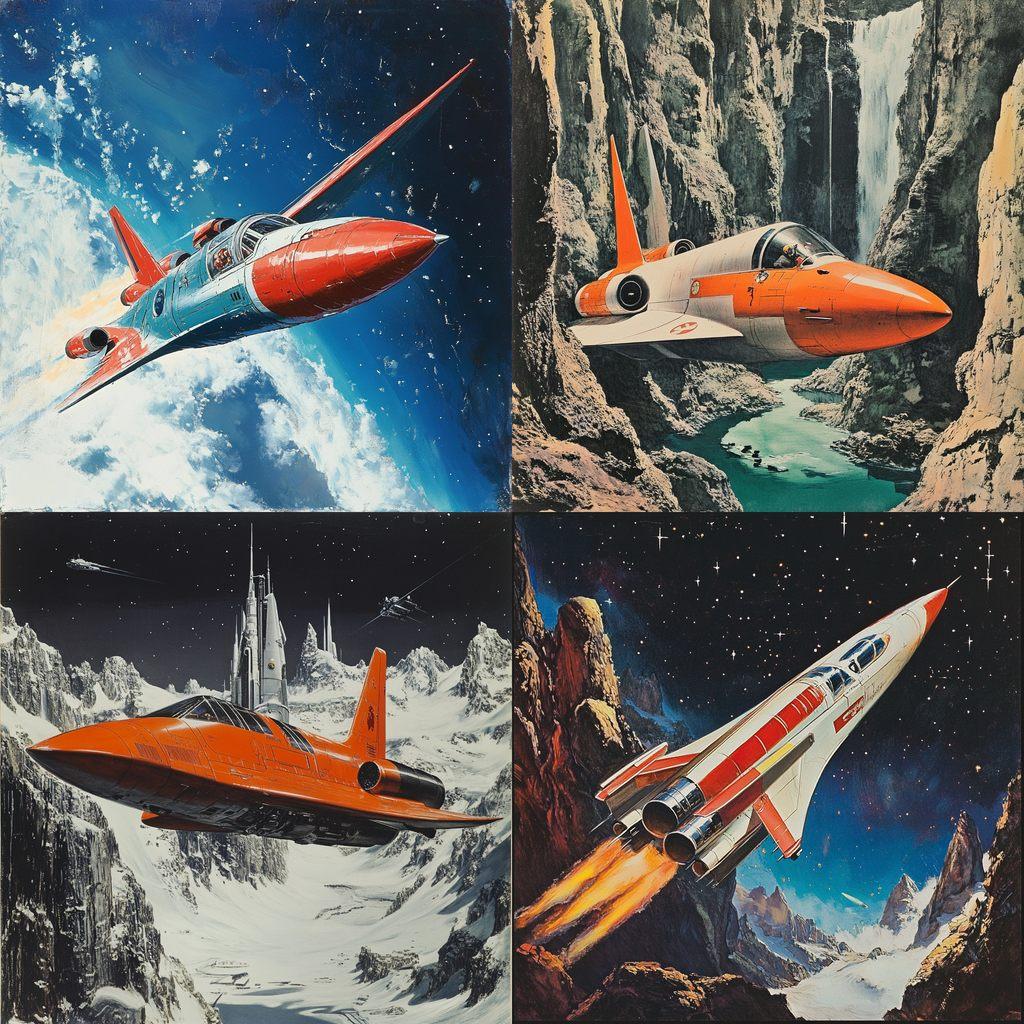 Gerry Anderson style, Midjourney V6.1, render 1 of 4