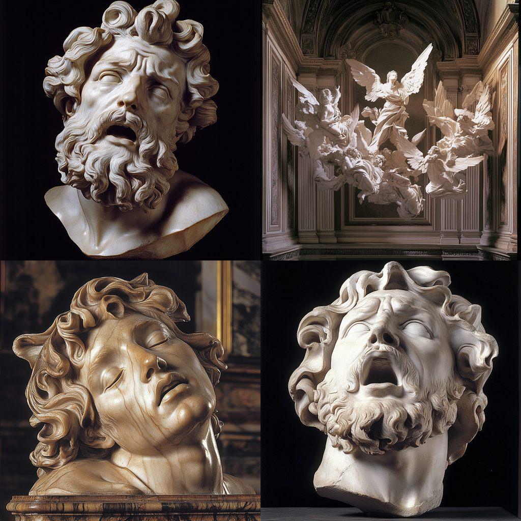 Gian Lorenzo Bernini style, Midjourney V6.1, render 1 of 4