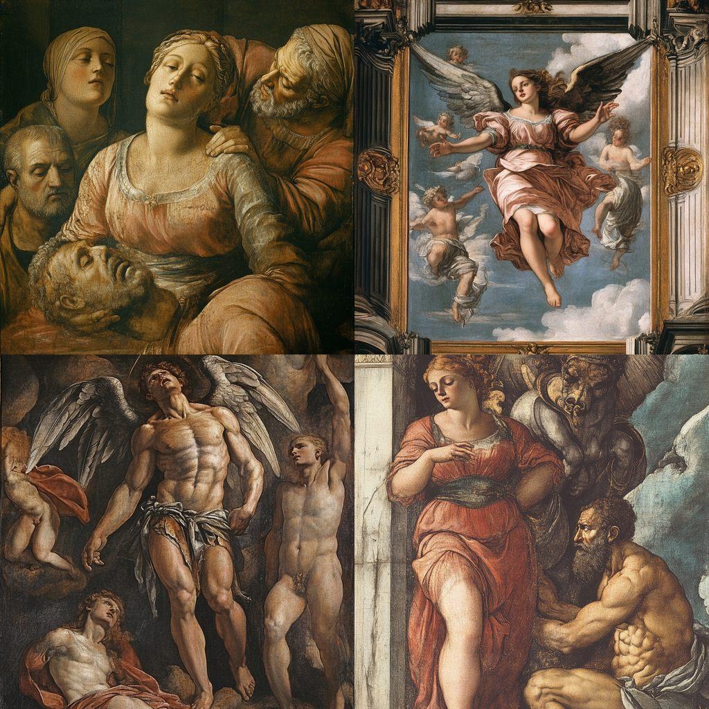 Giorgio Vasari style, Midjourney V6.1, render 1 of 4