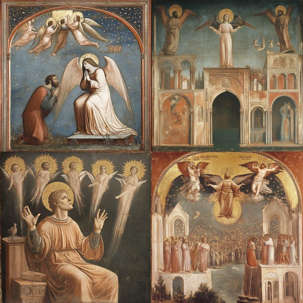 Giotto style, Midjourney V6.1, render 1 of 4