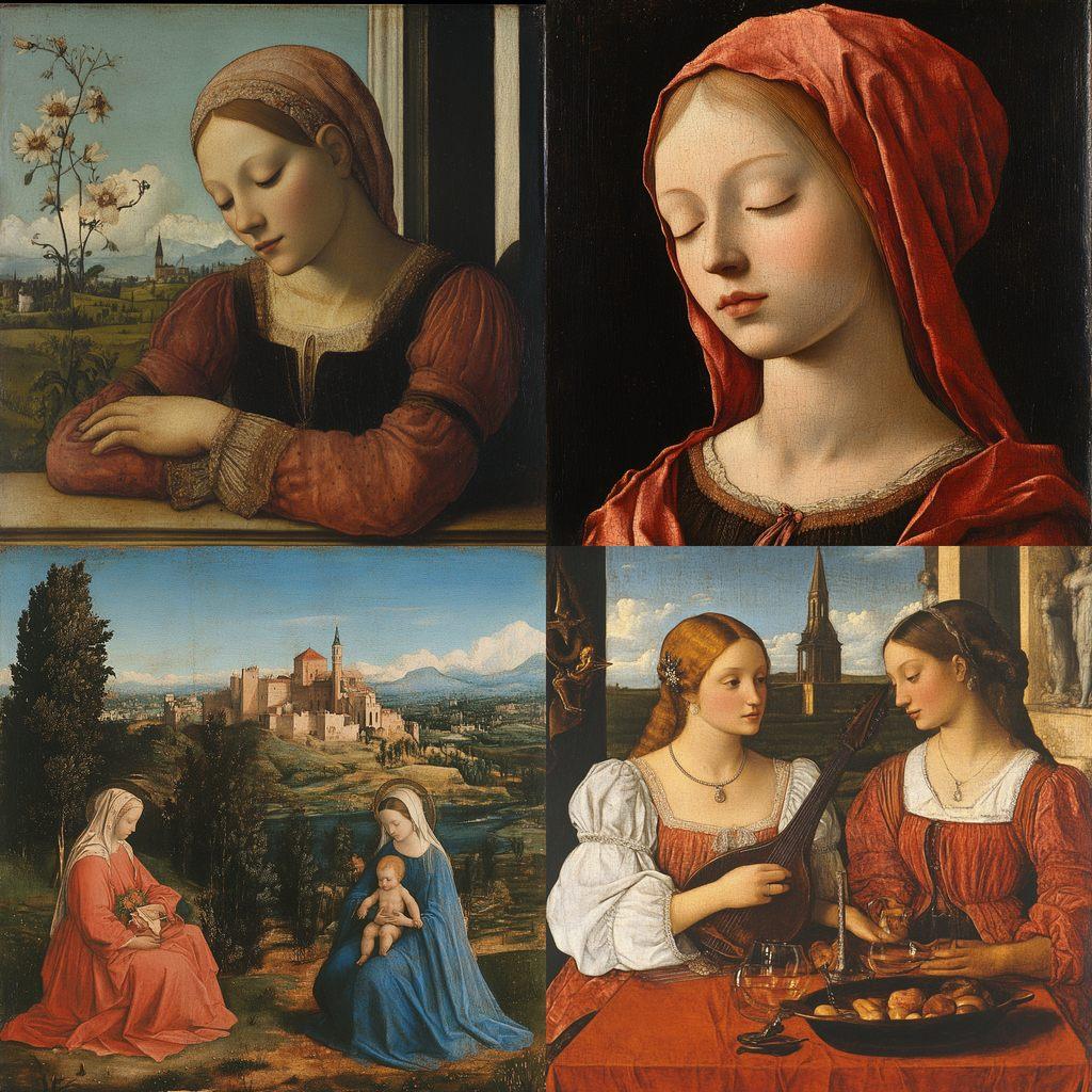 Giovanni Bellini style, Midjourney V6.1, render 1 of 4