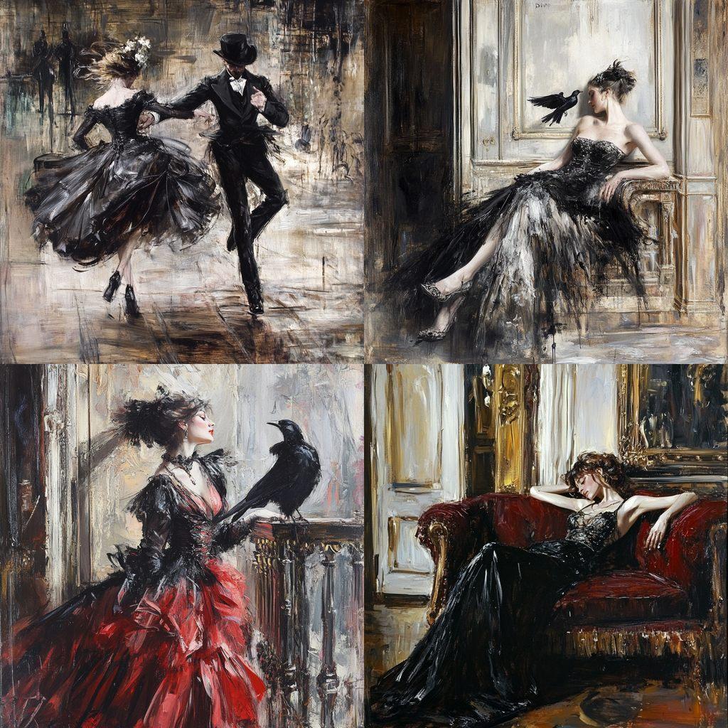 Giovanni Boldini style, Midjourney V6.1, render 1 of 4