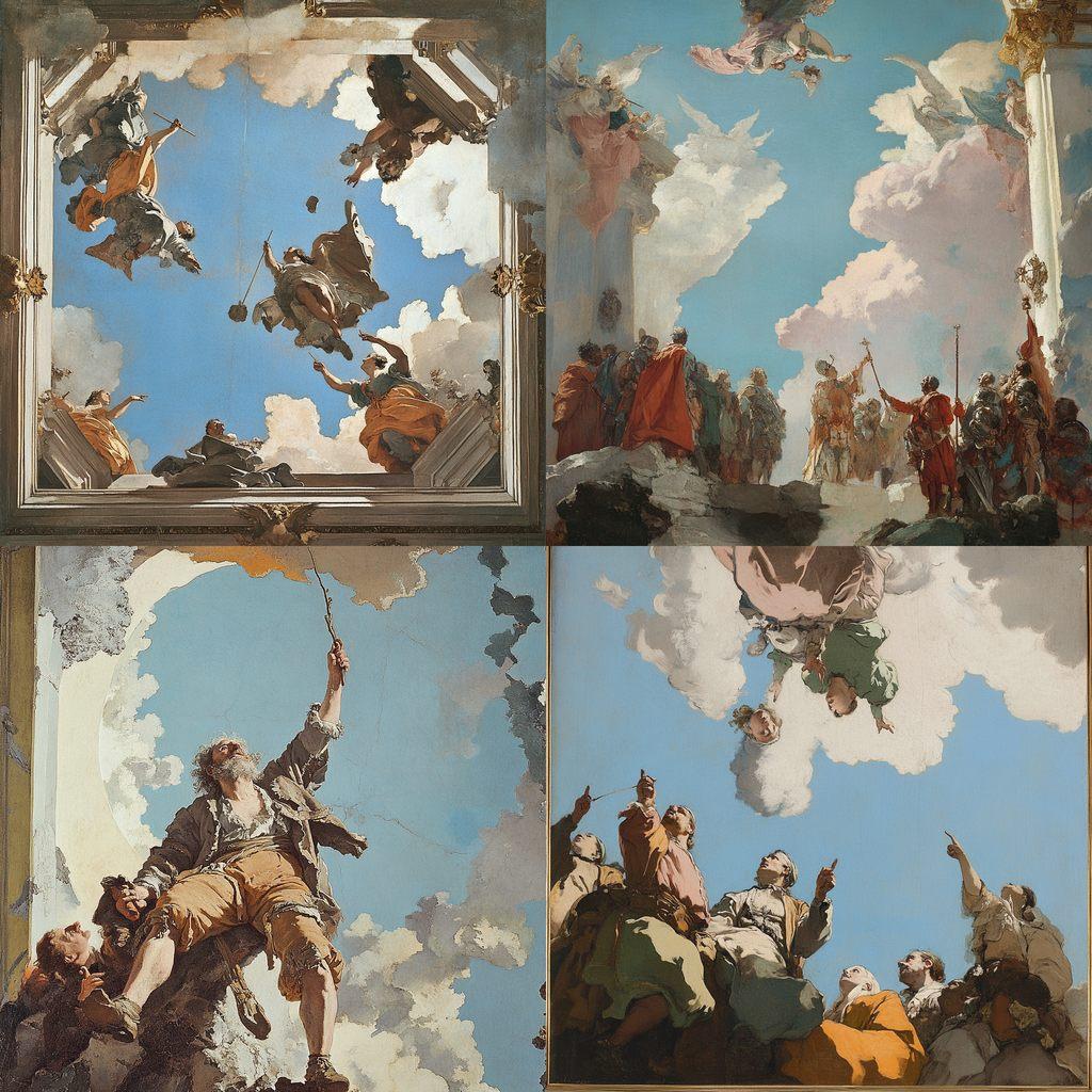 Giovanni Domenico Tiepolo style, Midjourney V6.1, render 1 of 4