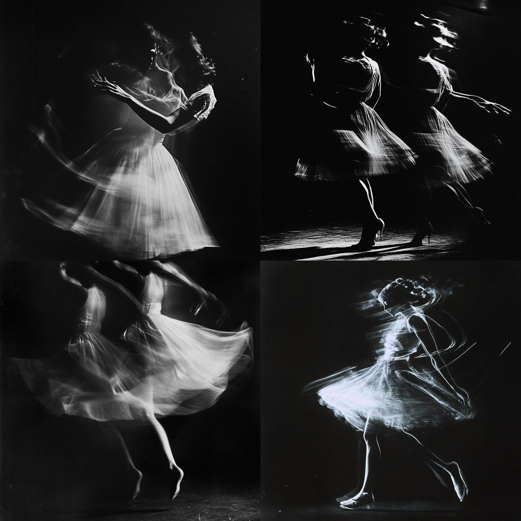 Gjon Mili style, Midjourney V6.1, render 1 of 4