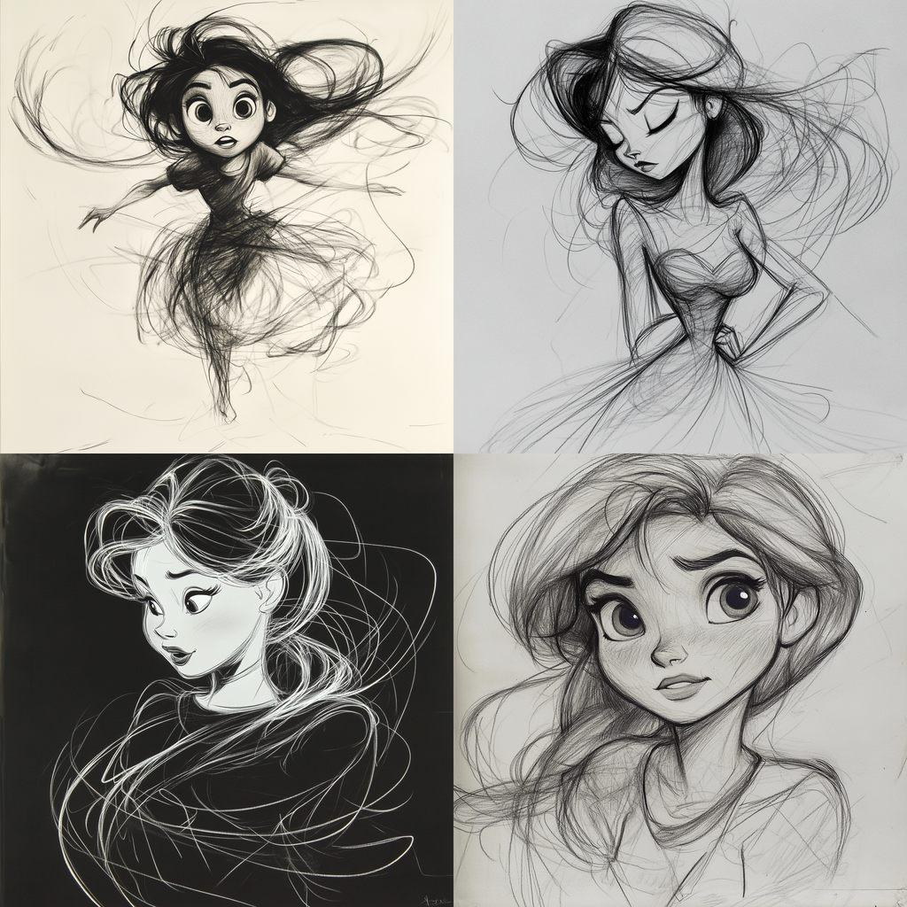 Glen Keane style, Midjourney V6.1, render 1 of 4