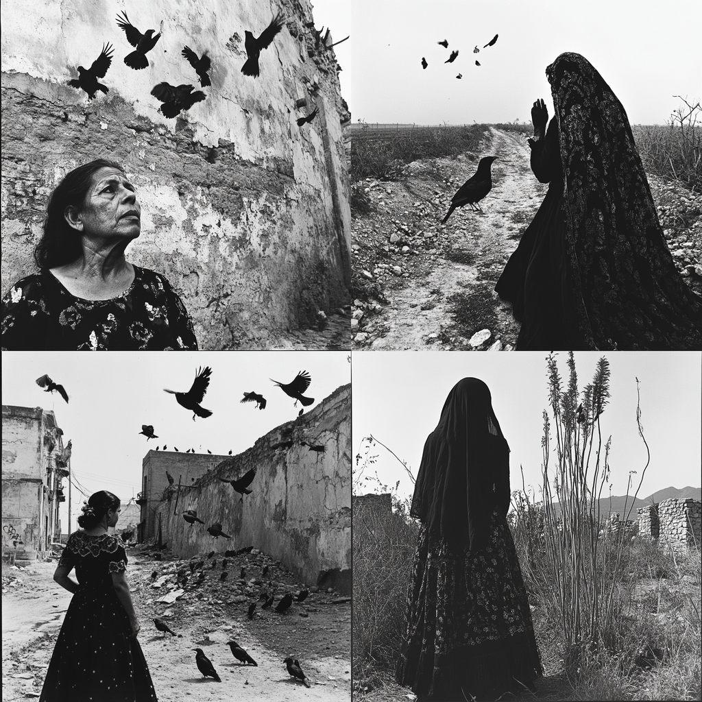 Graciela Iturbide style, Midjourney V6.1, render 1 of 4