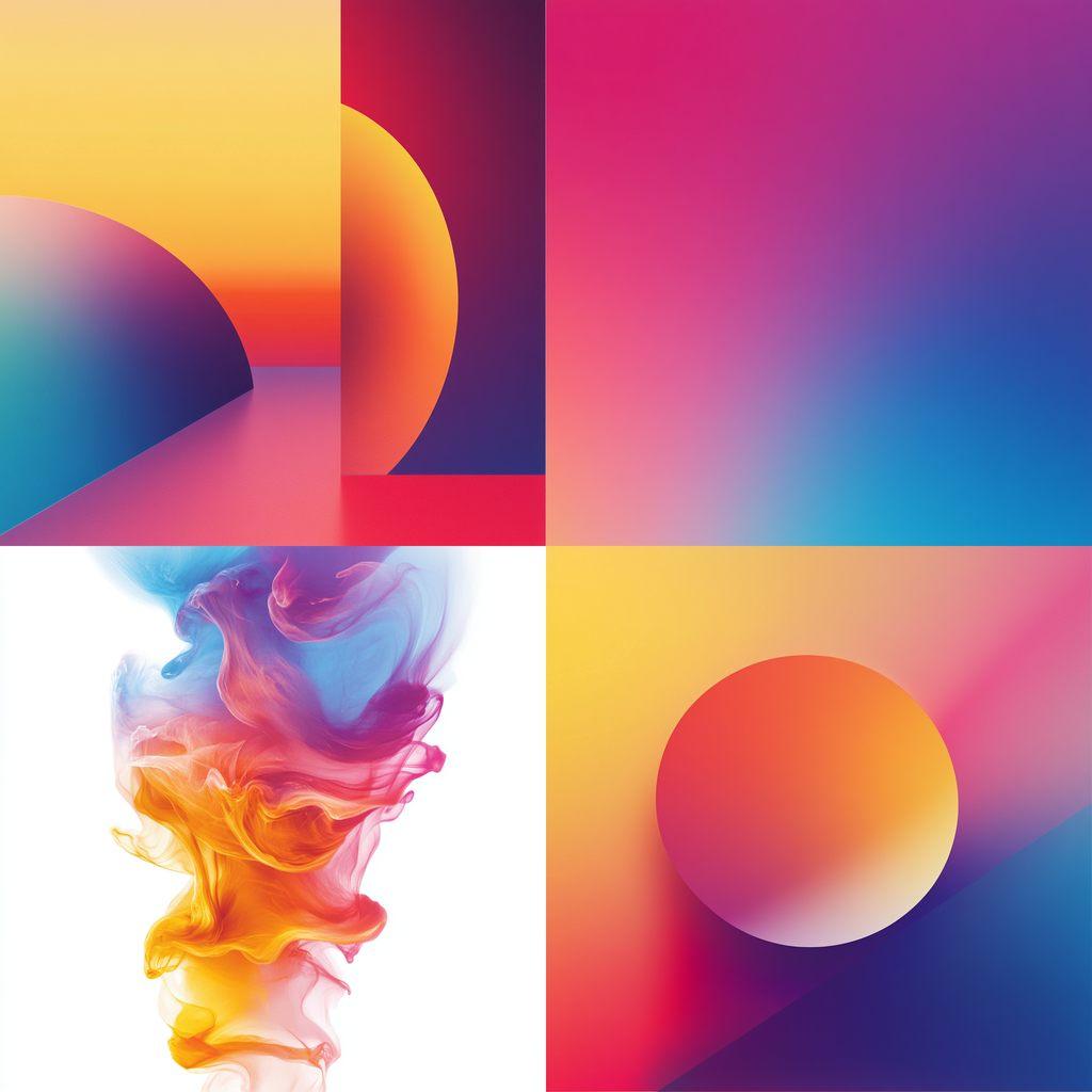 Gradient colors style, Midjourney V6.1, render 1 of 4