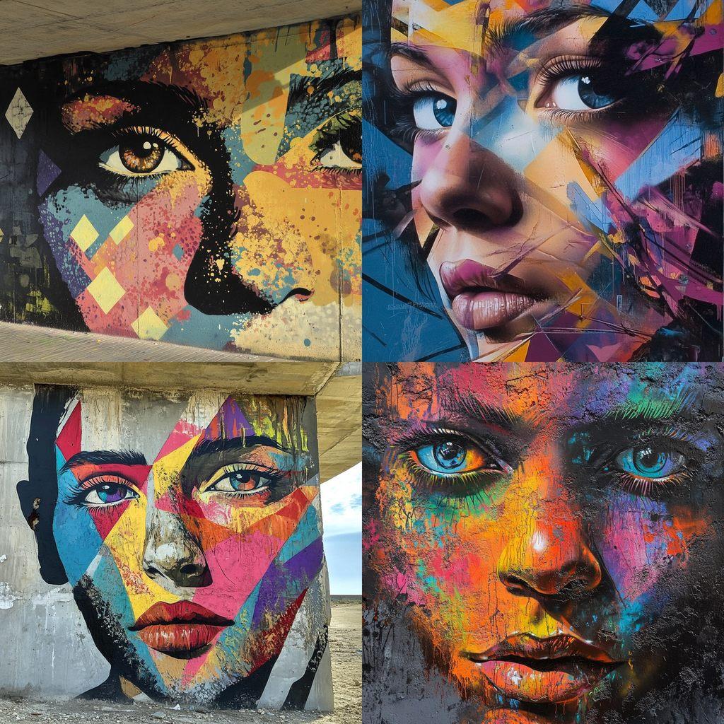 Graffiti style, Midjourney V6.1, render 1 of 4