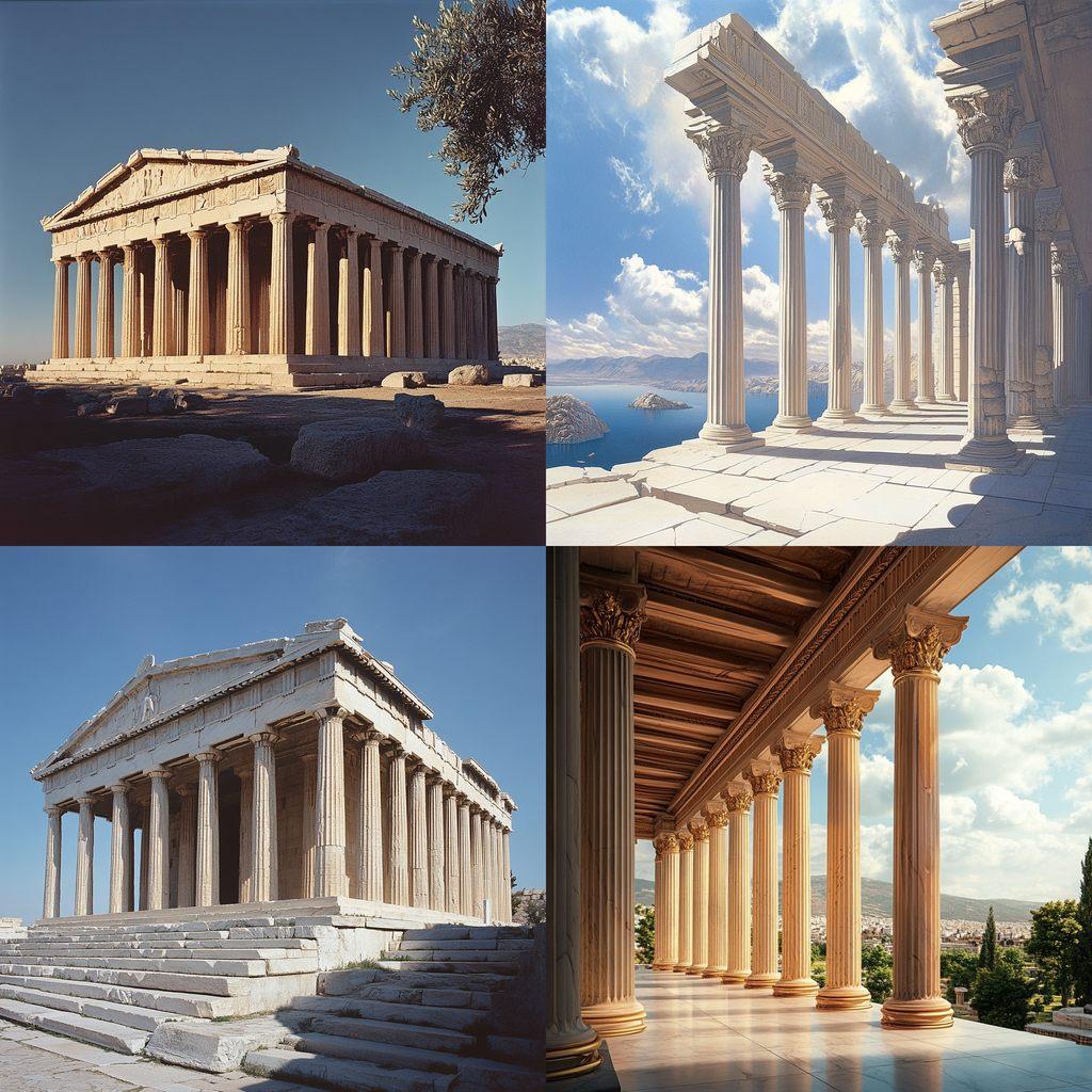 Greek architecture style, Midjourney V6.1, render 1 of 4