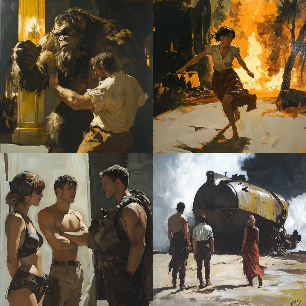 Greg Manchess style, Midjourney V6.1, render 1 of 4