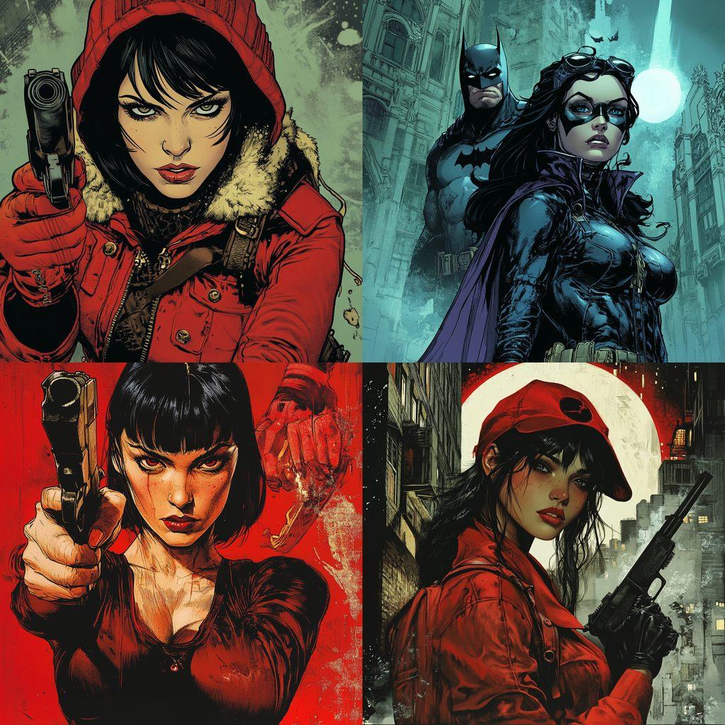 Greg Rucka style, Midjourney V6.1, render 1 of 4