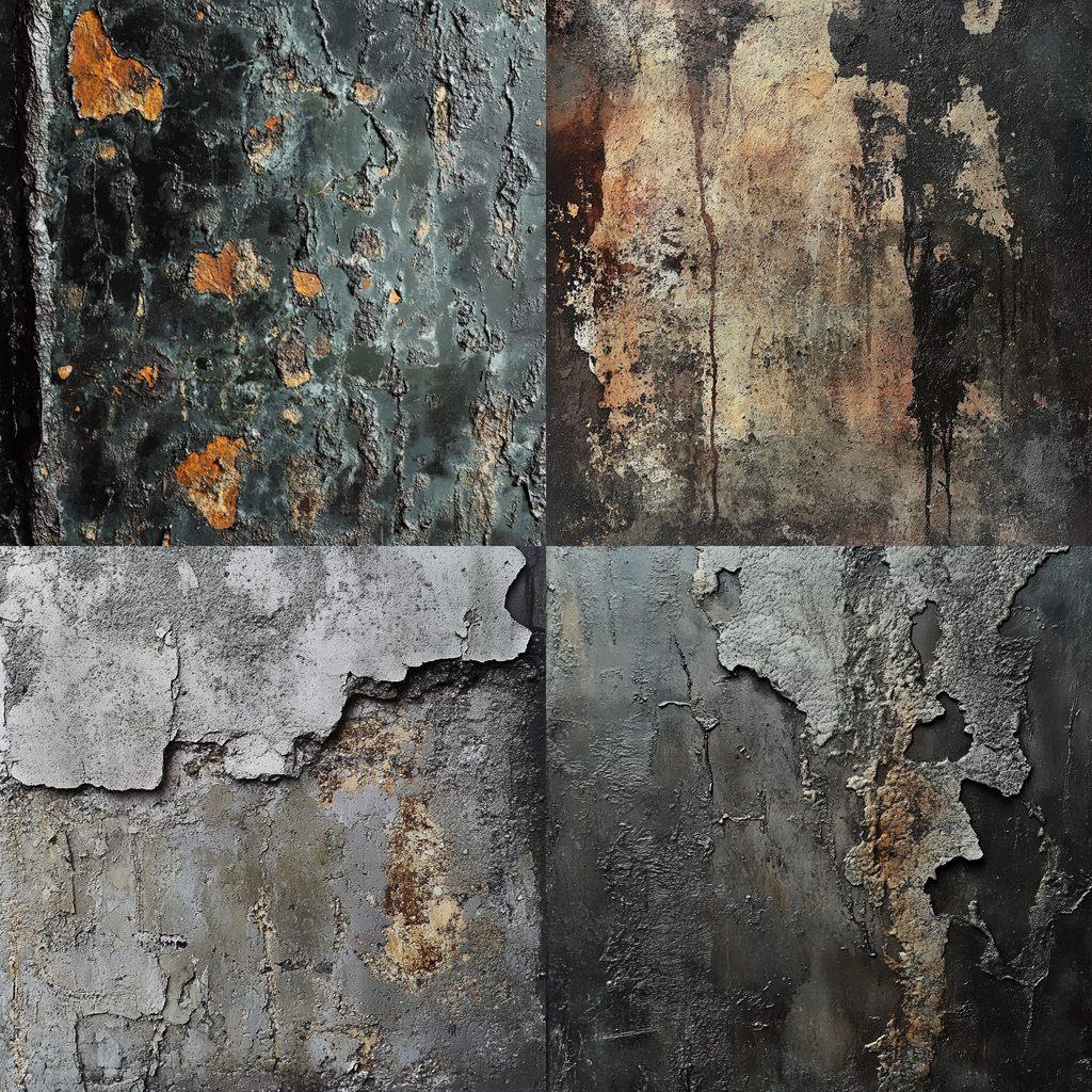 Gritty texture style, Midjourney V6.1, render 1 of 4