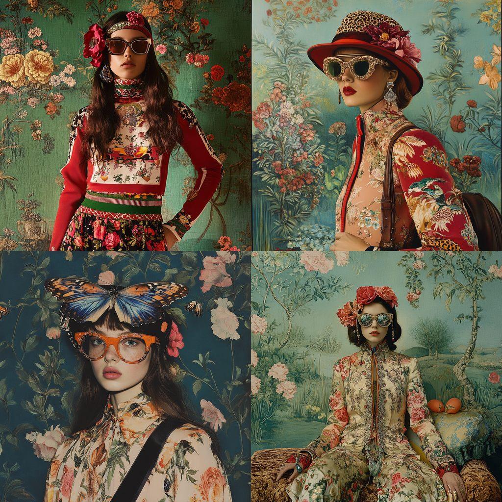 Gucci style, Midjourney V6.1, render 1 of 4