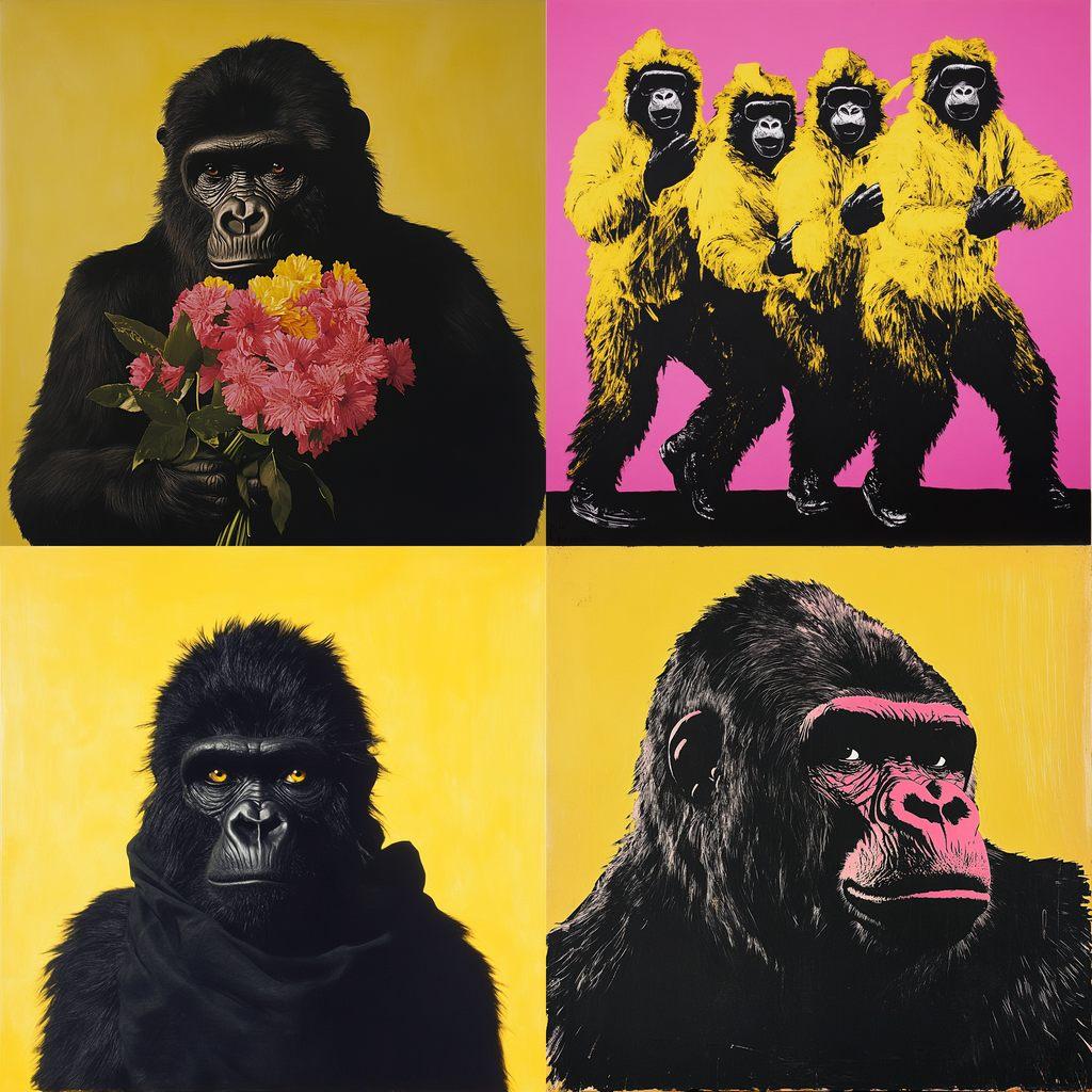 Guerrilla Girls style, Midjourney V6.1, render 1 of 4