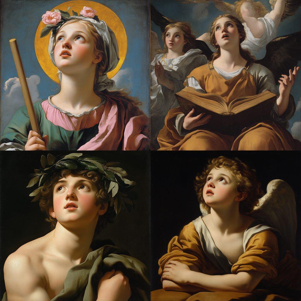 Guido Reni style, Midjourney V6.1, render 1 of 4