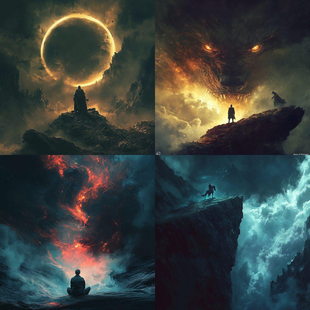 Guillem H. Pongiluppi style, Midjourney V6.1, render 1 of 4
