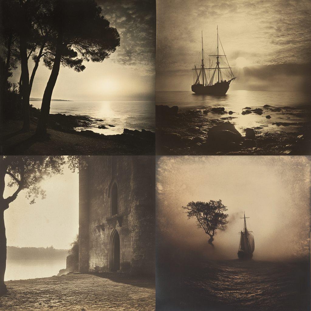 Gustave Le Gray style, Midjourney V6.1, render 1 of 4