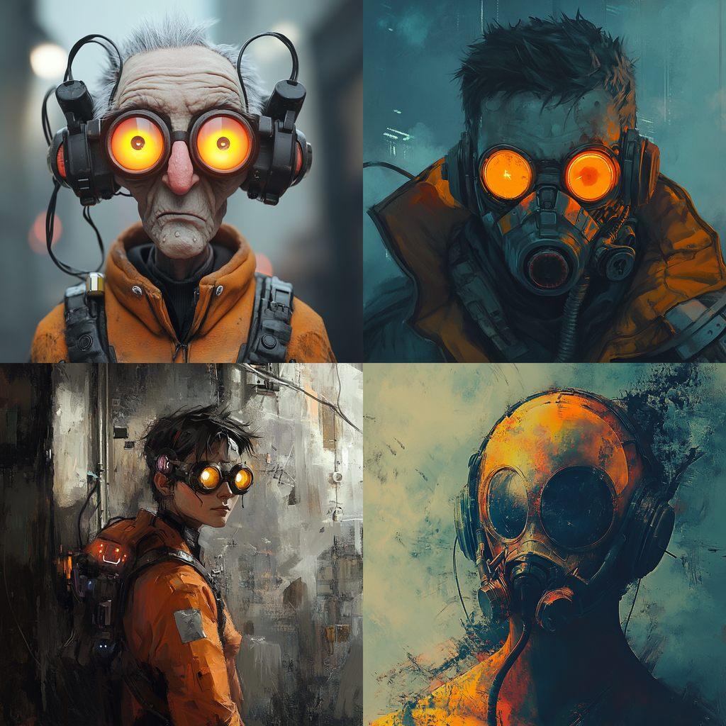 Half-Life style, Midjourney V6.1, render 1 of 4