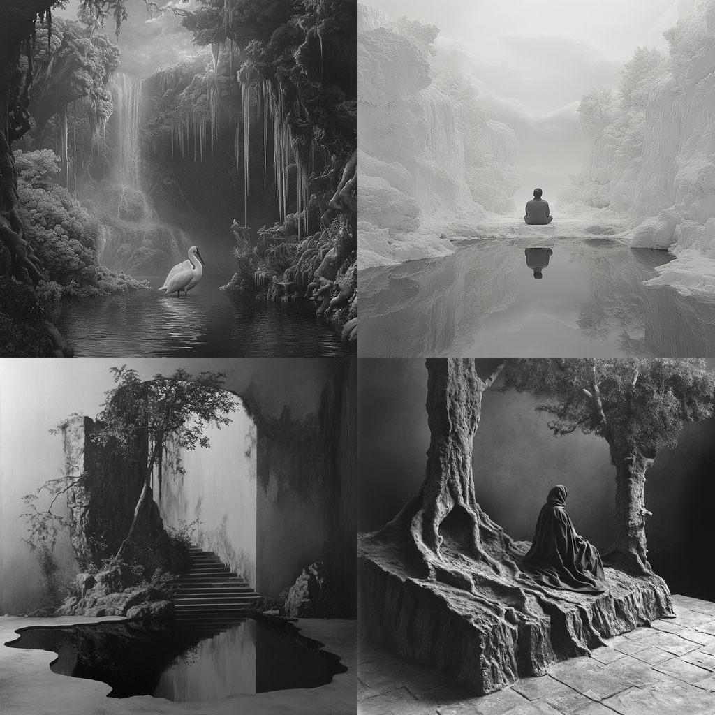 Hans Op de Beeck style, Midjourney V6.1, render 1 of 4