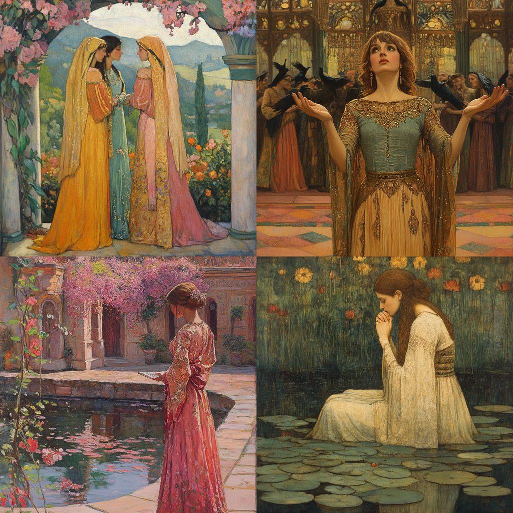 Harry Siddons Mowbray style, Midjourney V6.1, render 1 of 4
