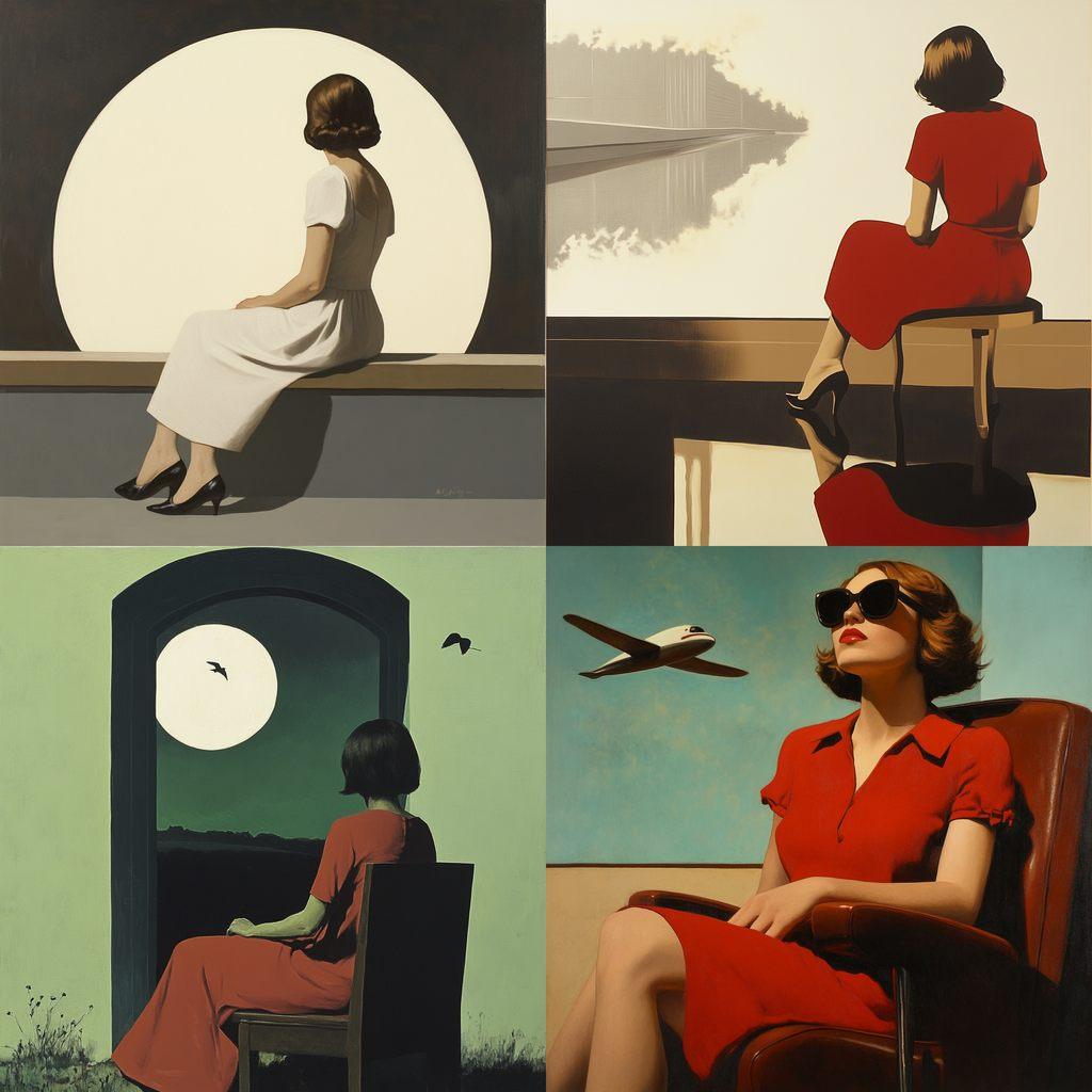 Harry Watrous style, Midjourney V6.1, render 1 of 4