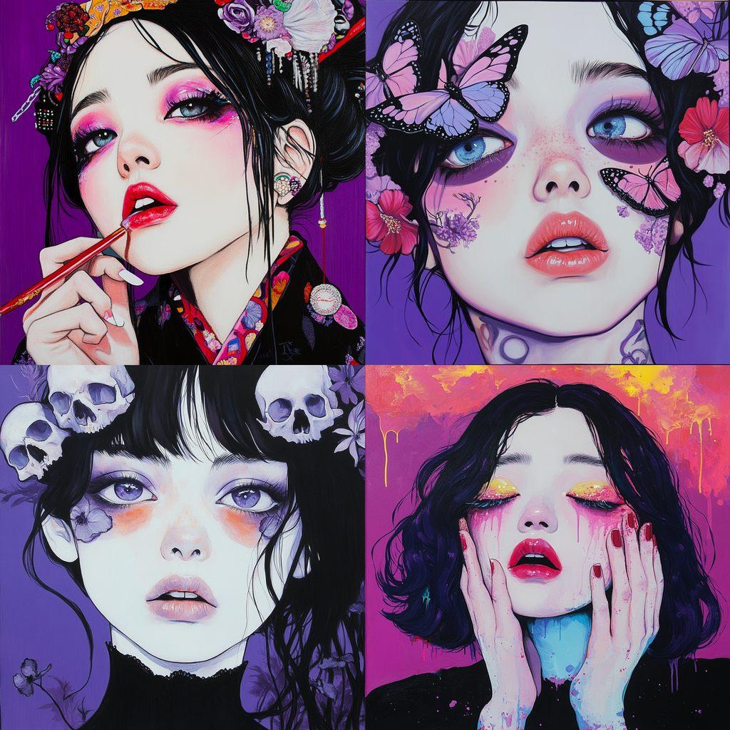 Harumi Hironaka style, Midjourney V6.1, render 1 of 4