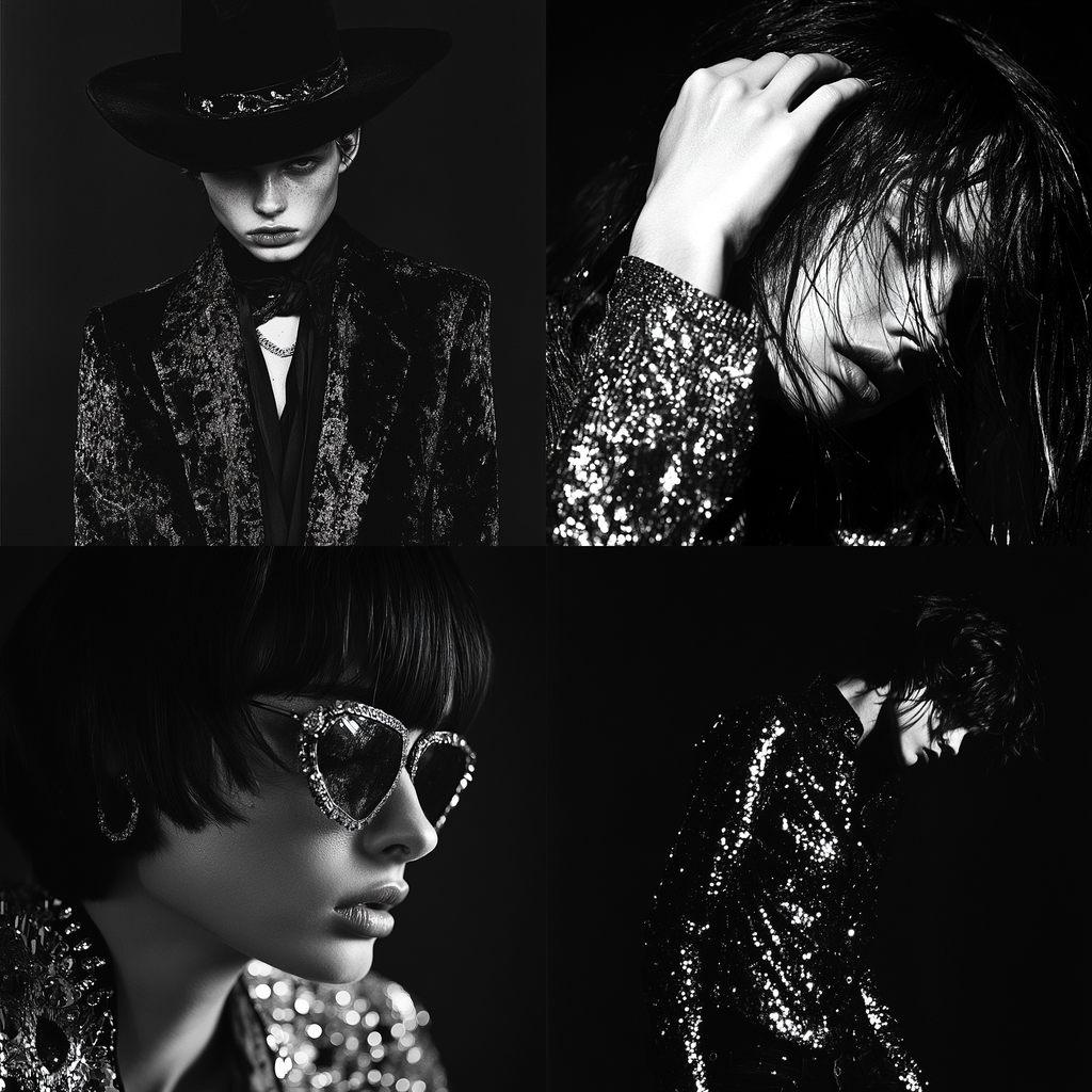 Hedi Slimane style, Midjourney V6.1, render 1 of 4
