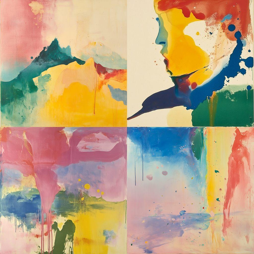 Helen Frankenthaler style, Midjourney V6.1, render 1 of 4