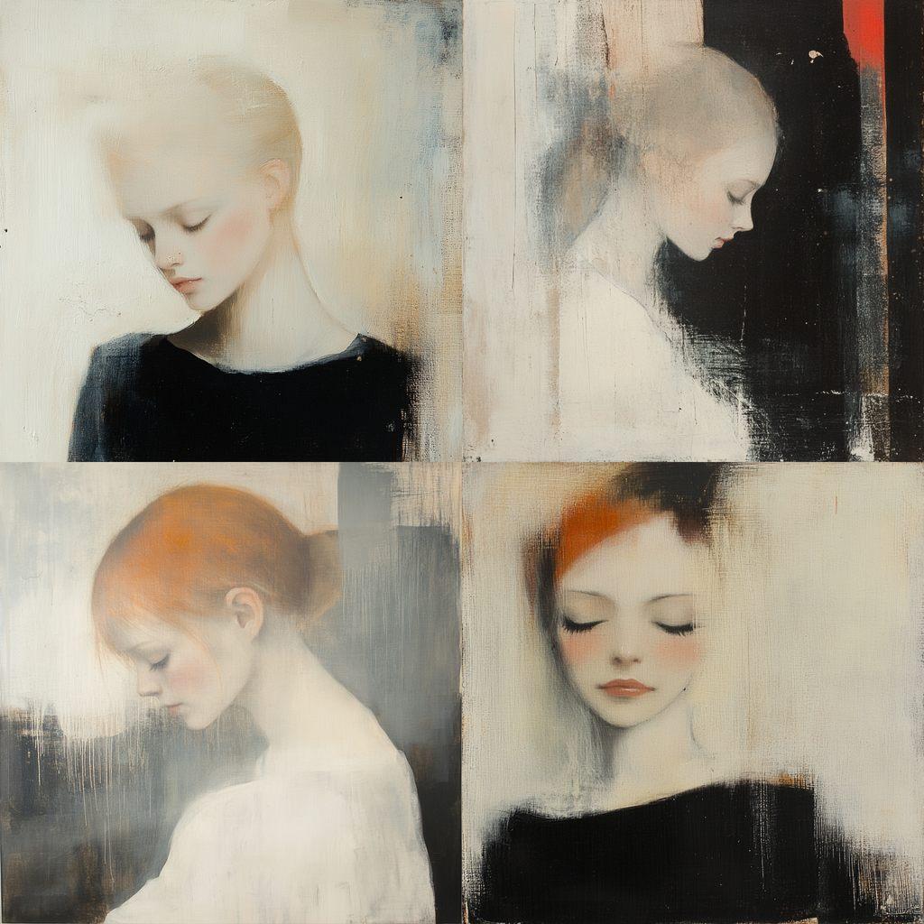 Helene Schjerfbeck style, Midjourney V6.1, render 1 of 4