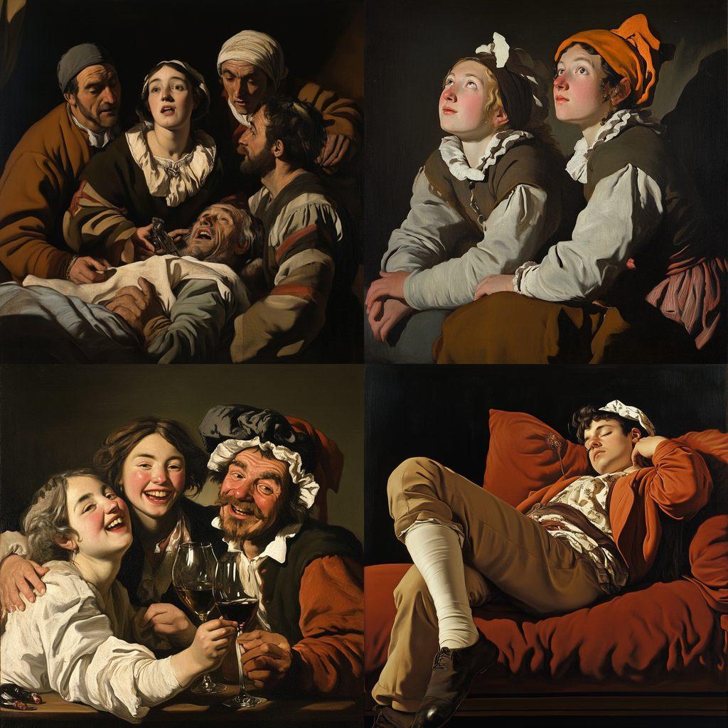 Hendrick ter Brugghen style, Midjourney V6.1, render 1 of 4