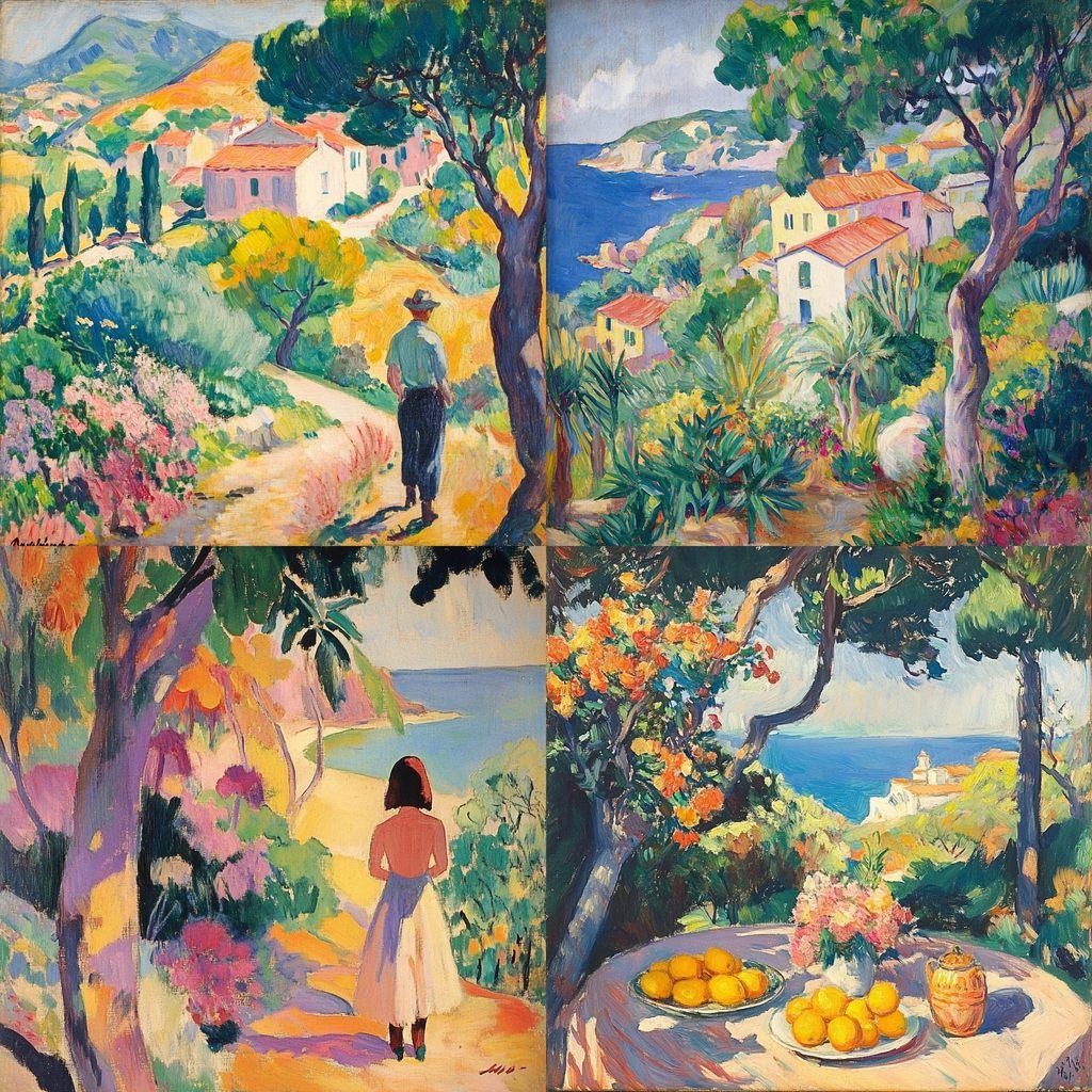 Henri Manguin style, Midjourney V6.1, render 1 of 4