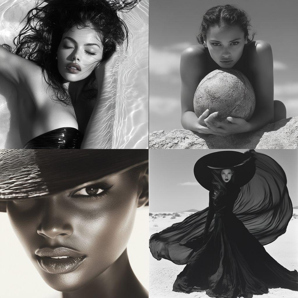 Herb Ritts style, Midjourney V6.1, render 1 of 4
