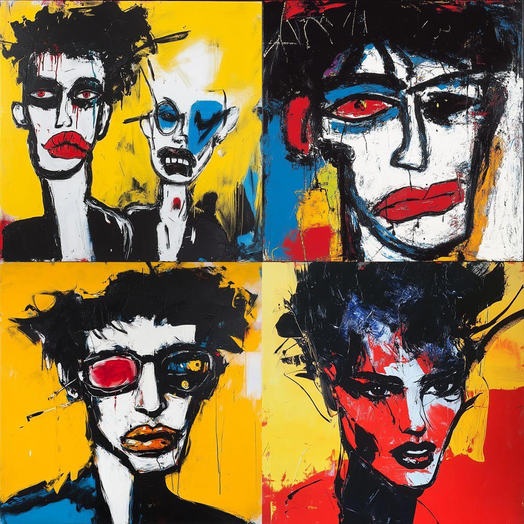 Herman Brood style, Midjourney V6.1, render 1 of 4