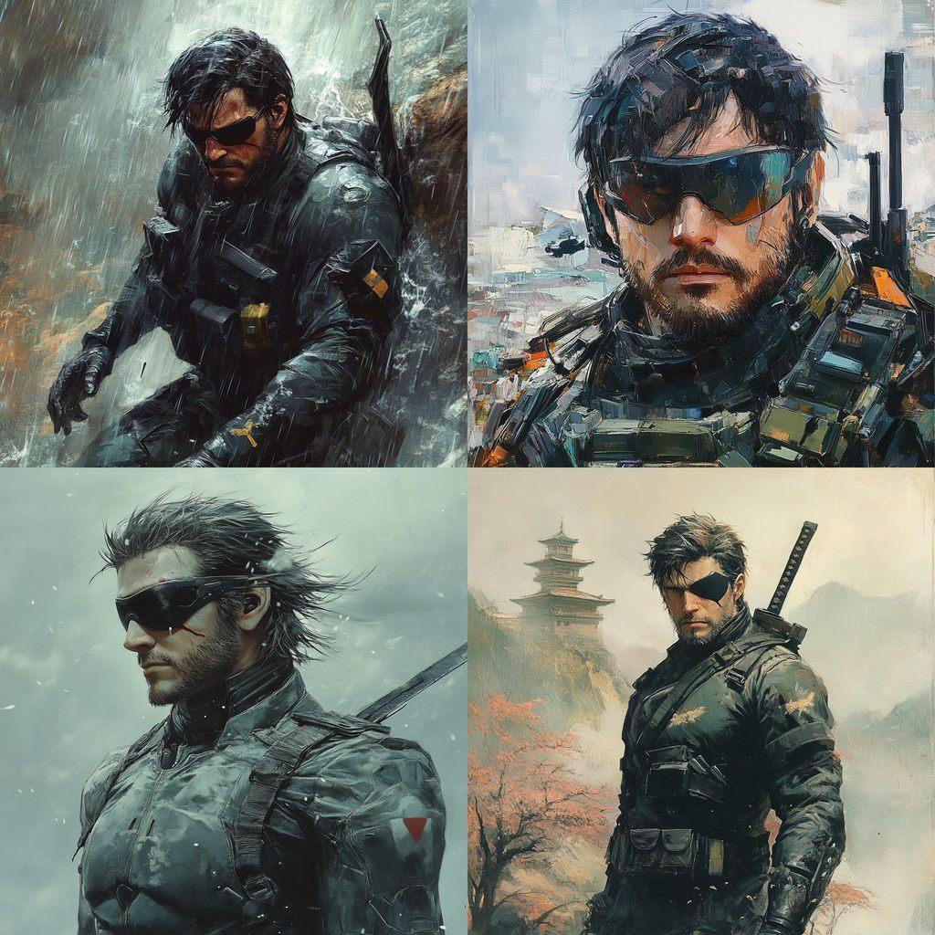 Hideo Kojima style, Midjourney V6.1, render 1 of 4