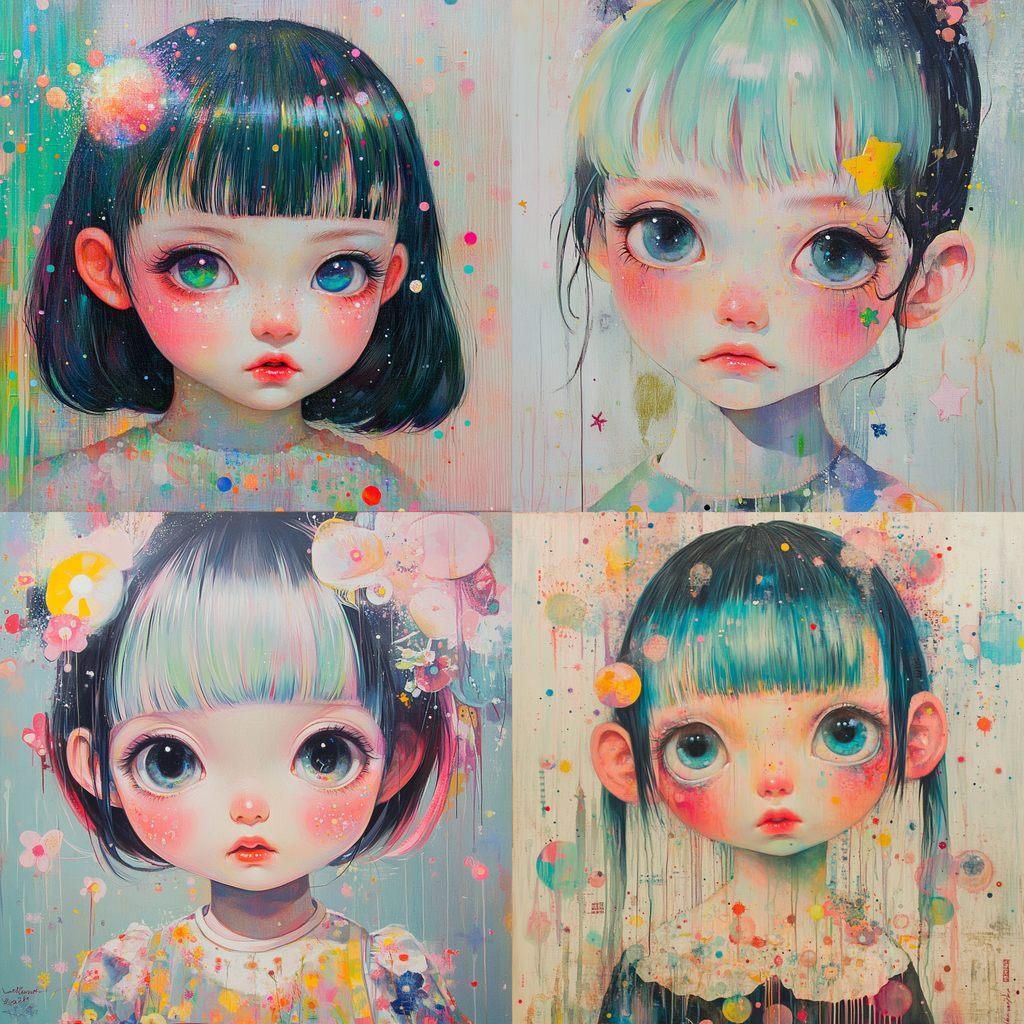 Hikari Shimoda style, Midjourney V6.1, render 1 of 4