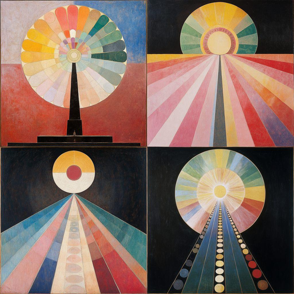 Hilma af Klint style, Midjourney V6.1, render 1 of 4
