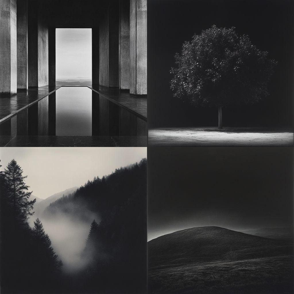 Hiroshi Sugimoto style, Midjourney V6.1, render 1 of 4
