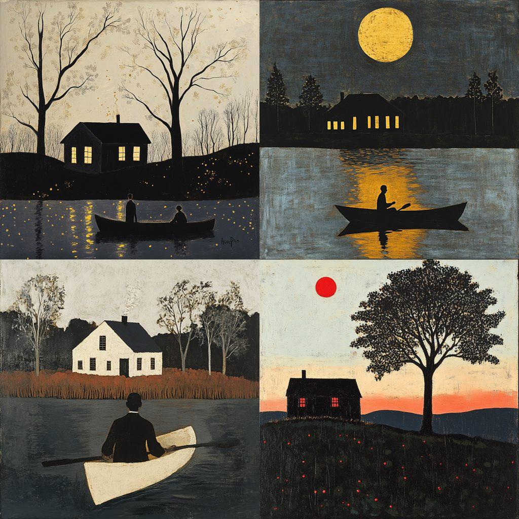 Horace Pippin style, Midjourney V6.1, render 1 of 4