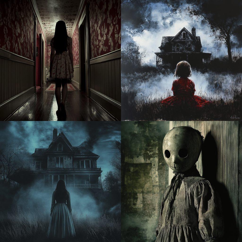 Horror movie style, Midjourney V6.1, render 1 of 4