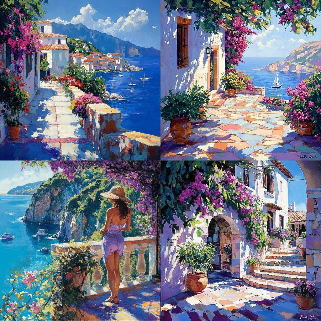 Howard Behrens style, Midjourney V6.1, render 1 of 4