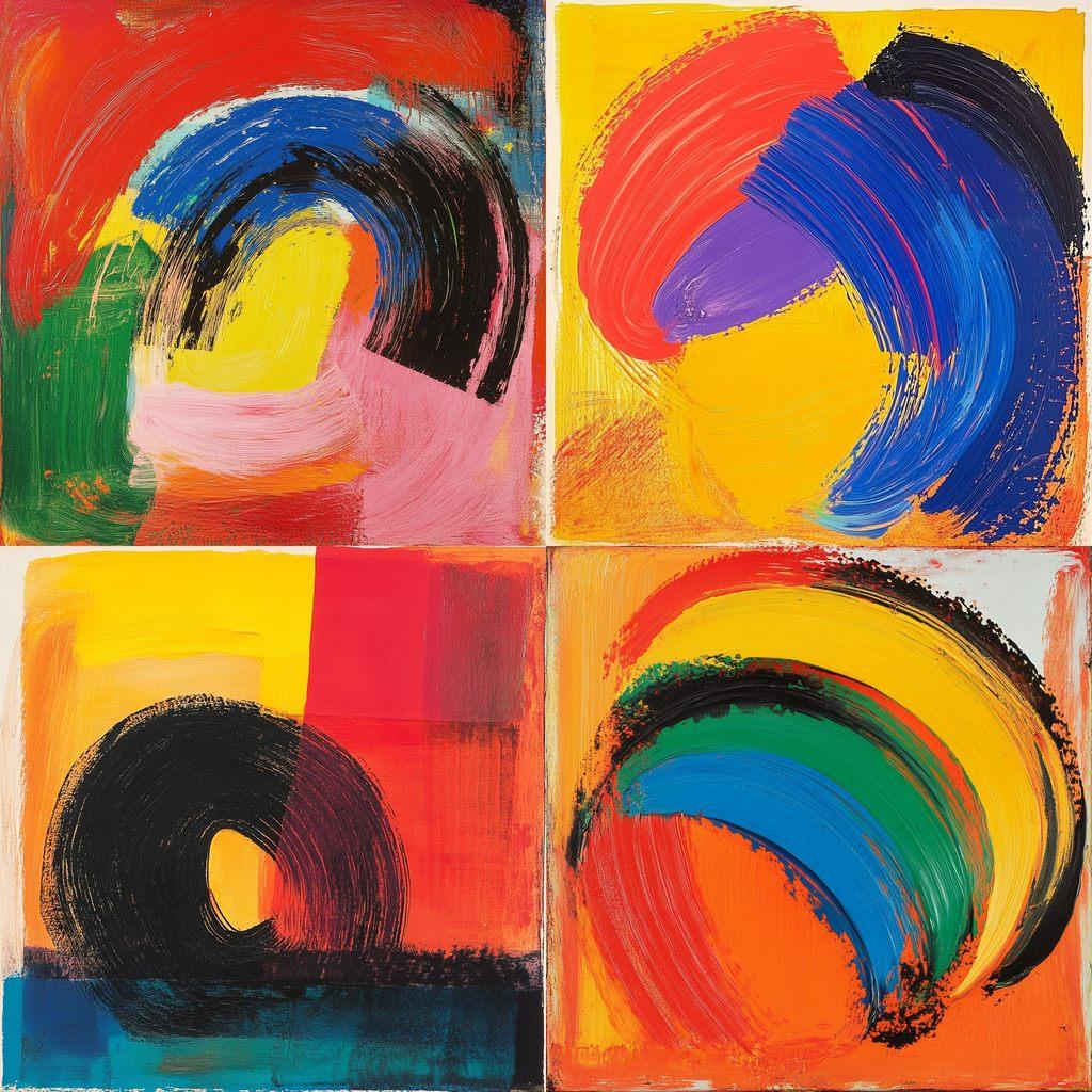 Howard Hodgkin style, Midjourney V6.1, render 1 of 4