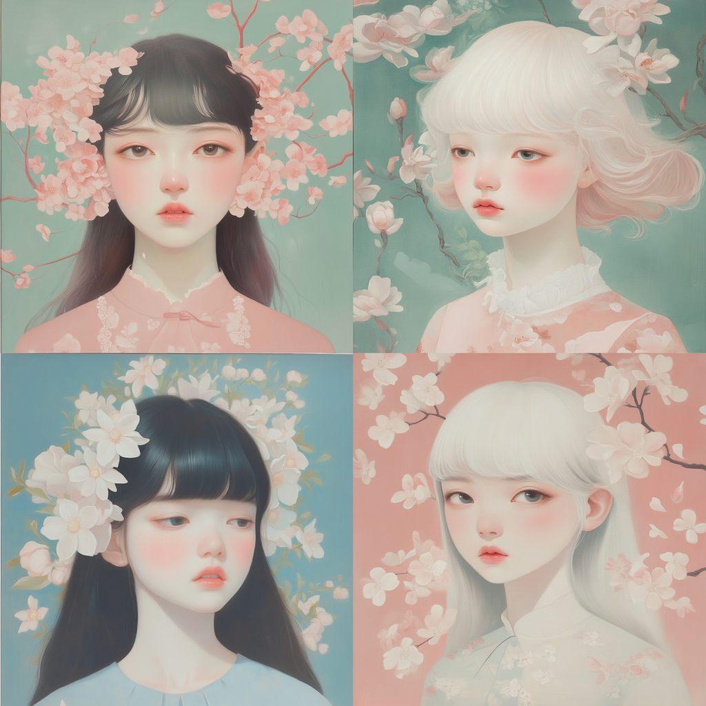 Hsiao Ron Cheng style, Midjourney V6.1, render 1 of 4