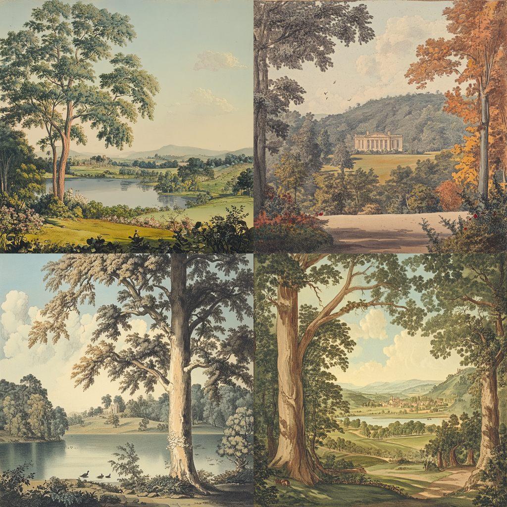 Humphry Repton style, Midjourney V6.1, render 1 of 4
