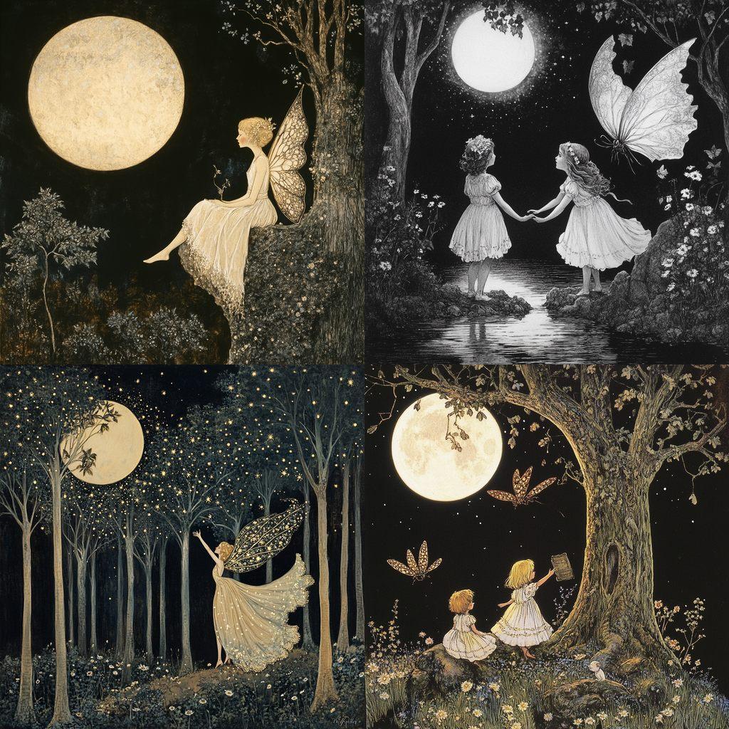 Ida Rentoul Outhwaite style, Midjourney V6.1, render 1 of 4
