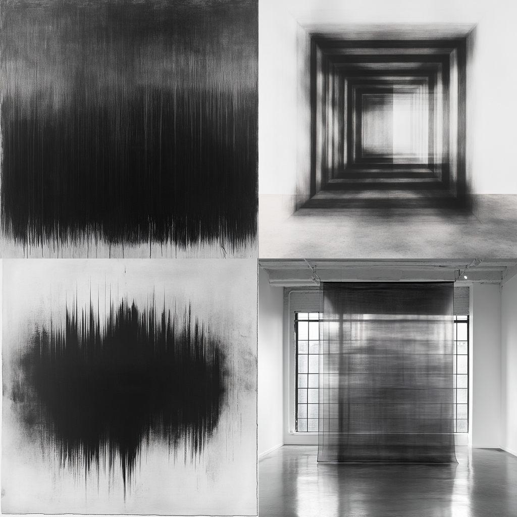 Idris Khan style, Midjourney V6.1, render 1 of 4
