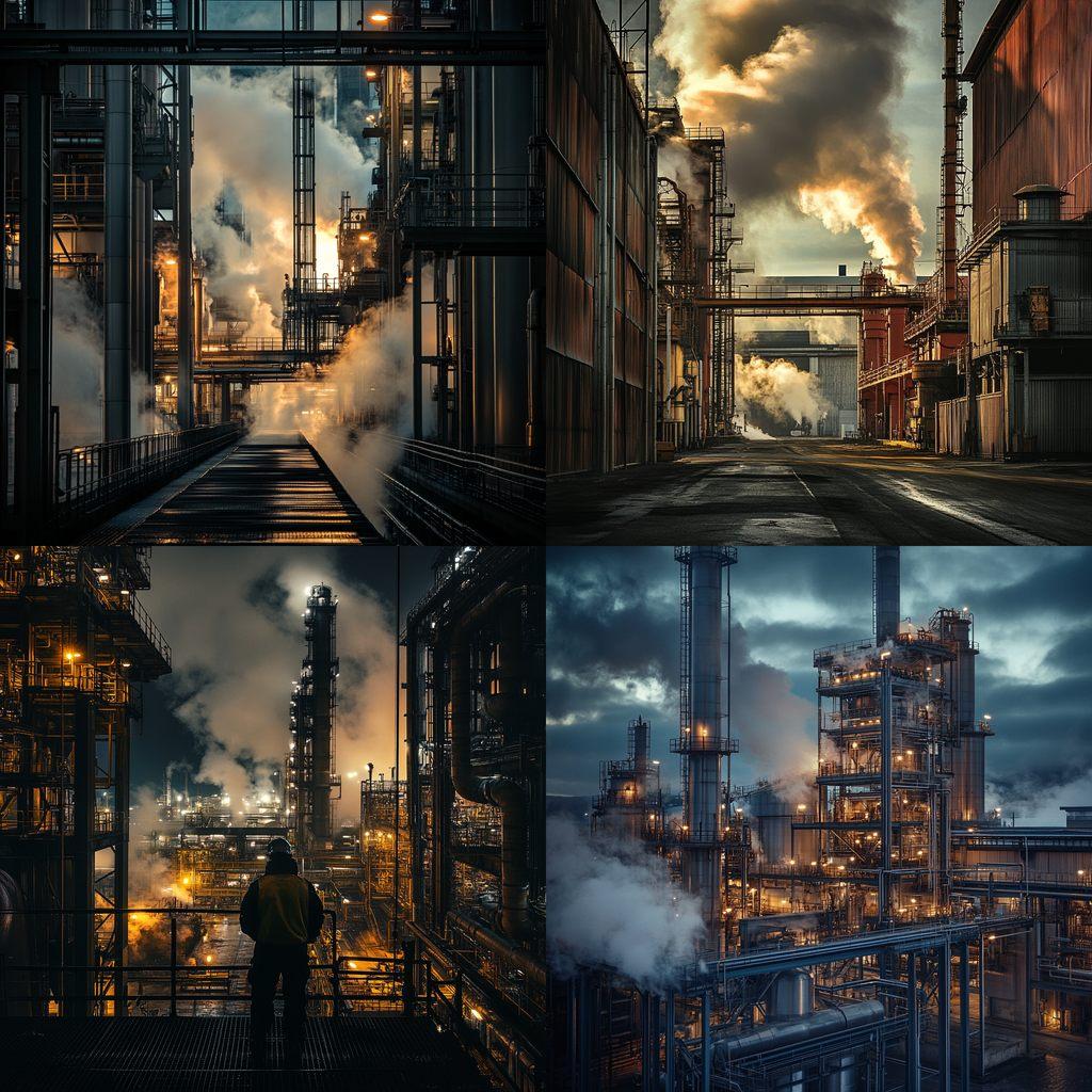 Industrial photography style, Midjourney V6.1, render 1 of 4