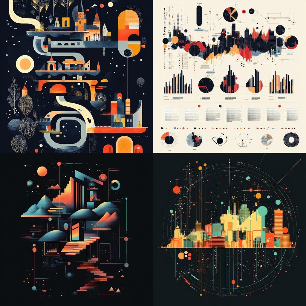 Infographic style, Midjourney V6.1, render 1 of 4