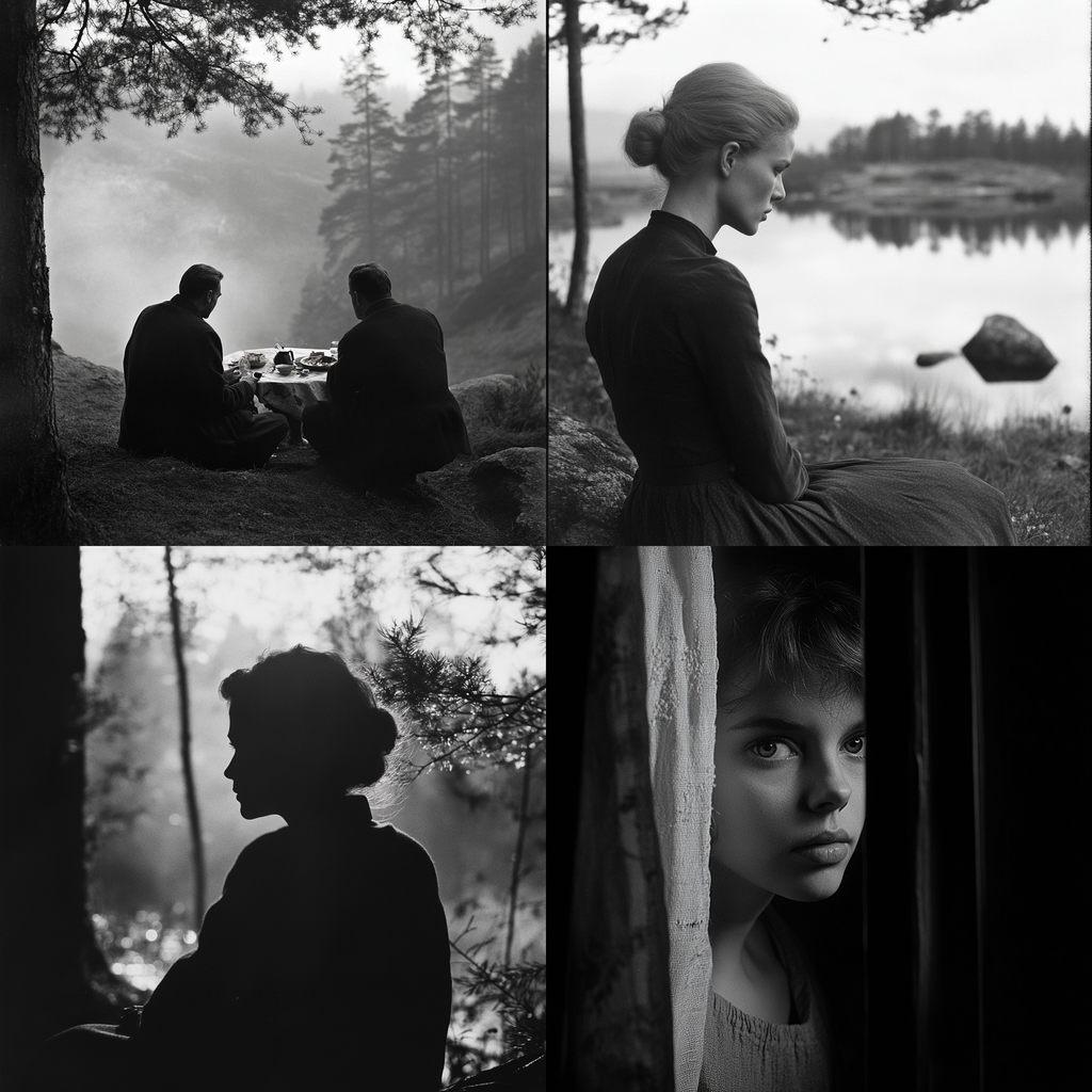 Ingmar Bergman style, Midjourney V6.1, render 1 of 4