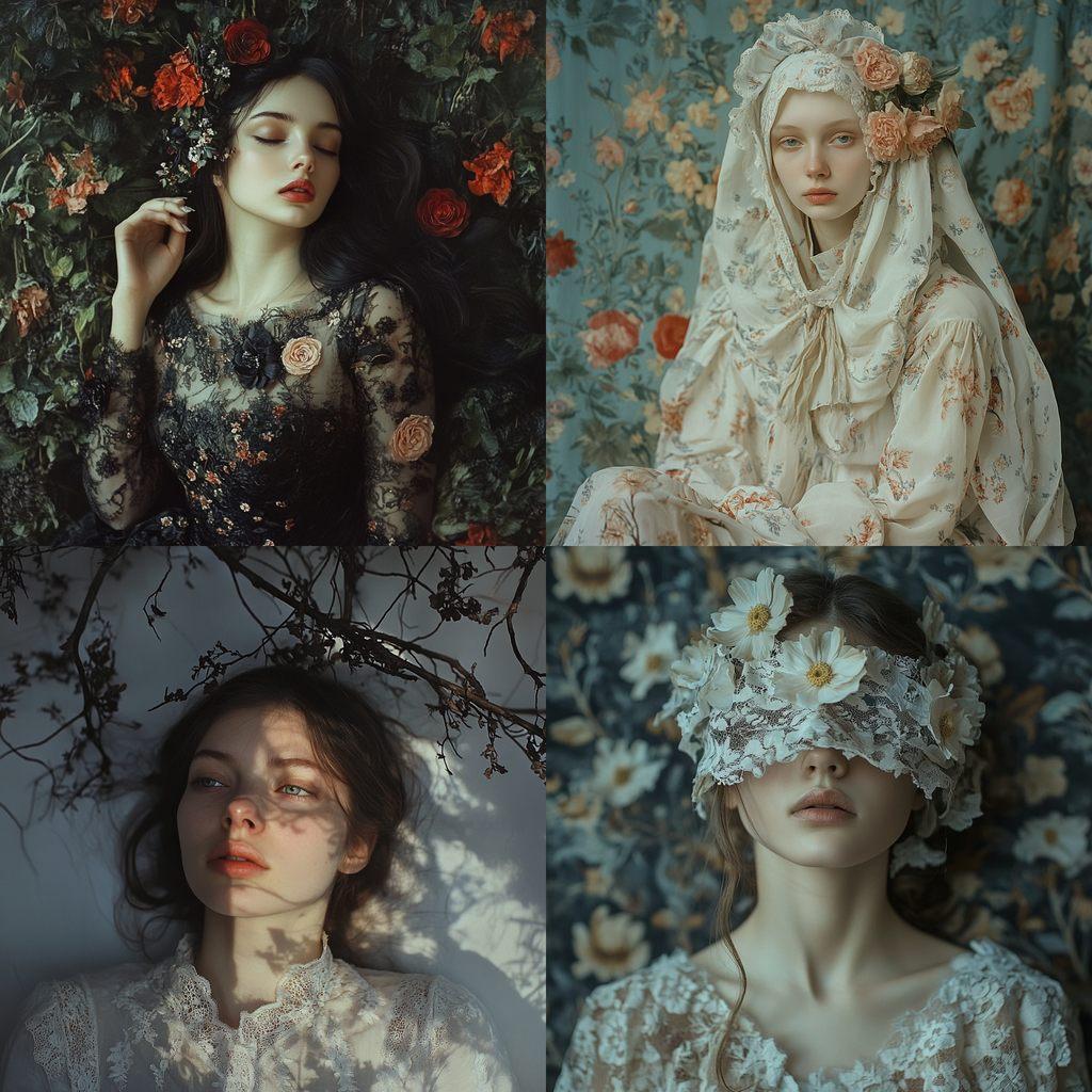 Inna Mosina style, Midjourney V6.1, render 1 of 4