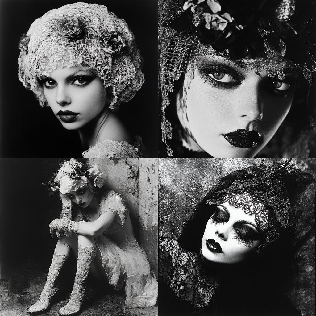 Irina Ionesco style, Midjourney V6.1, render 1 of 4